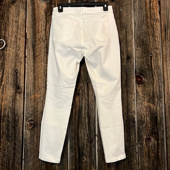 Loft curvy skinny white jeans size 0 - Picture 3 of 5